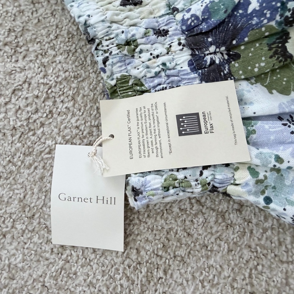 Garnet Hill Floral Skirt in Blue and Green - Picture 3 of 4